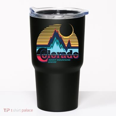 Retro Colorado Rocky Mountains Tumbler
