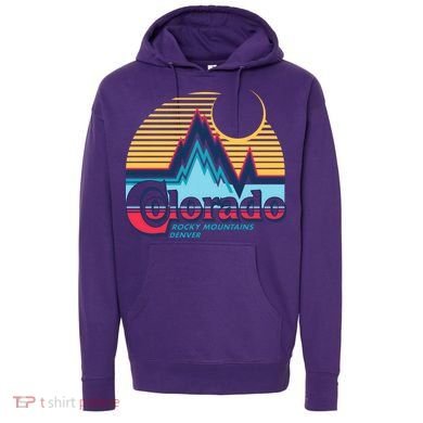 Retro Colorado Rocky Mountains Hoodie
