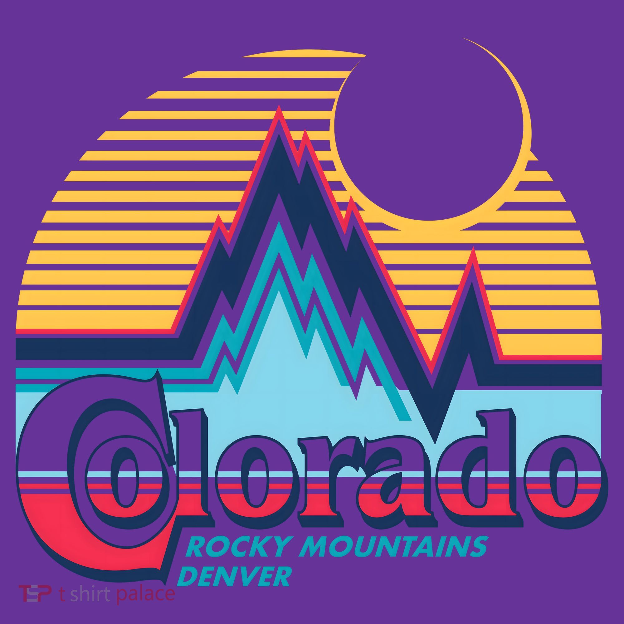 Retro Colorado Rocky Mountains T-Shirt