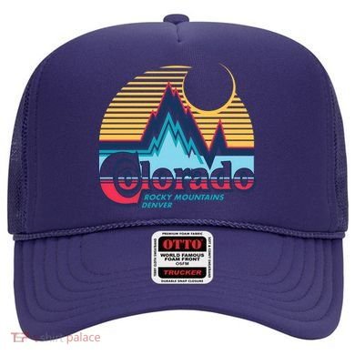 Retro Colorado Rocky Mountains Hat
