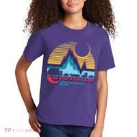 Retro Colorado Rocky Mountains Kids T-Shirt thumb 2