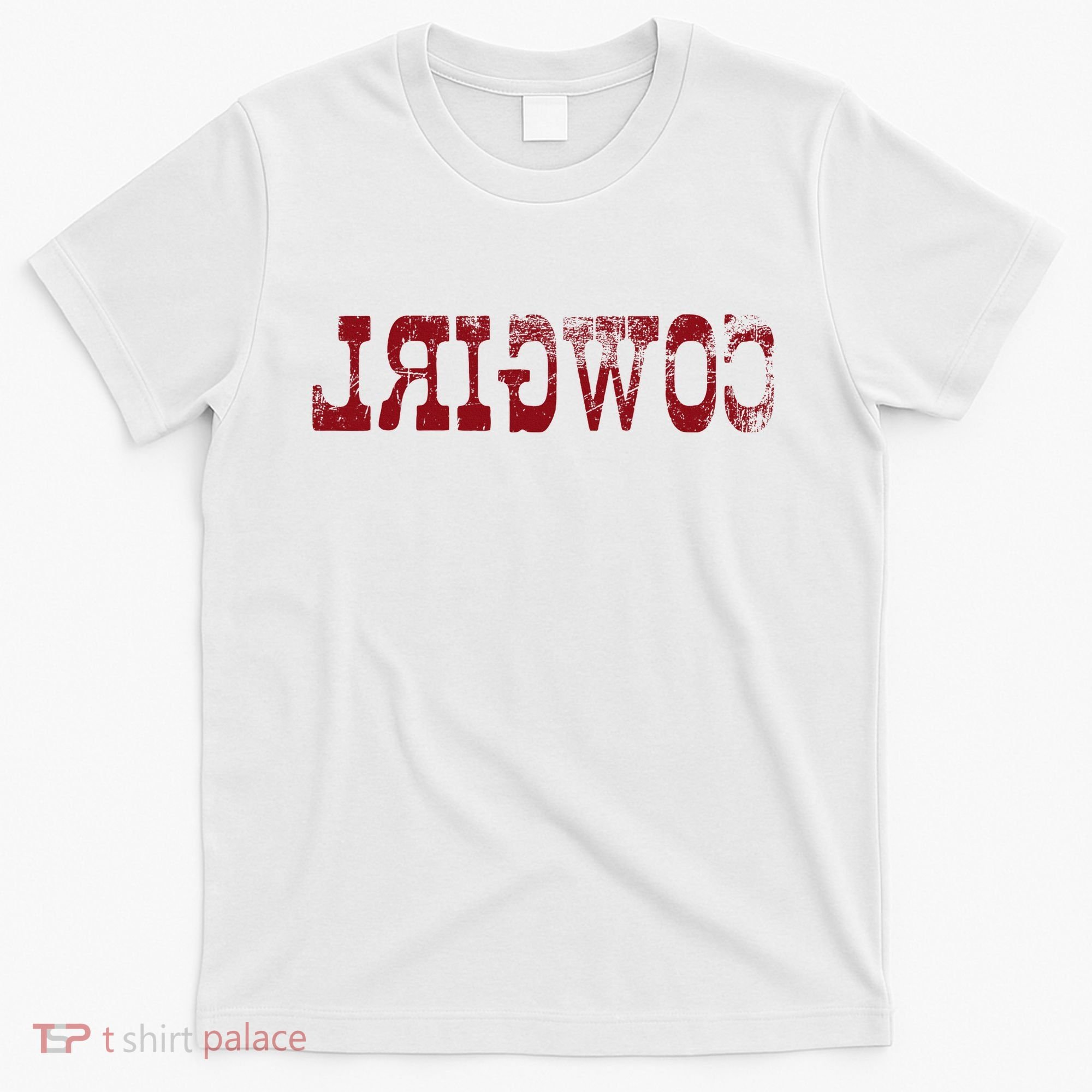 Reverse Cowgirl Rodeo Western Country Southern Gift T-Shirt