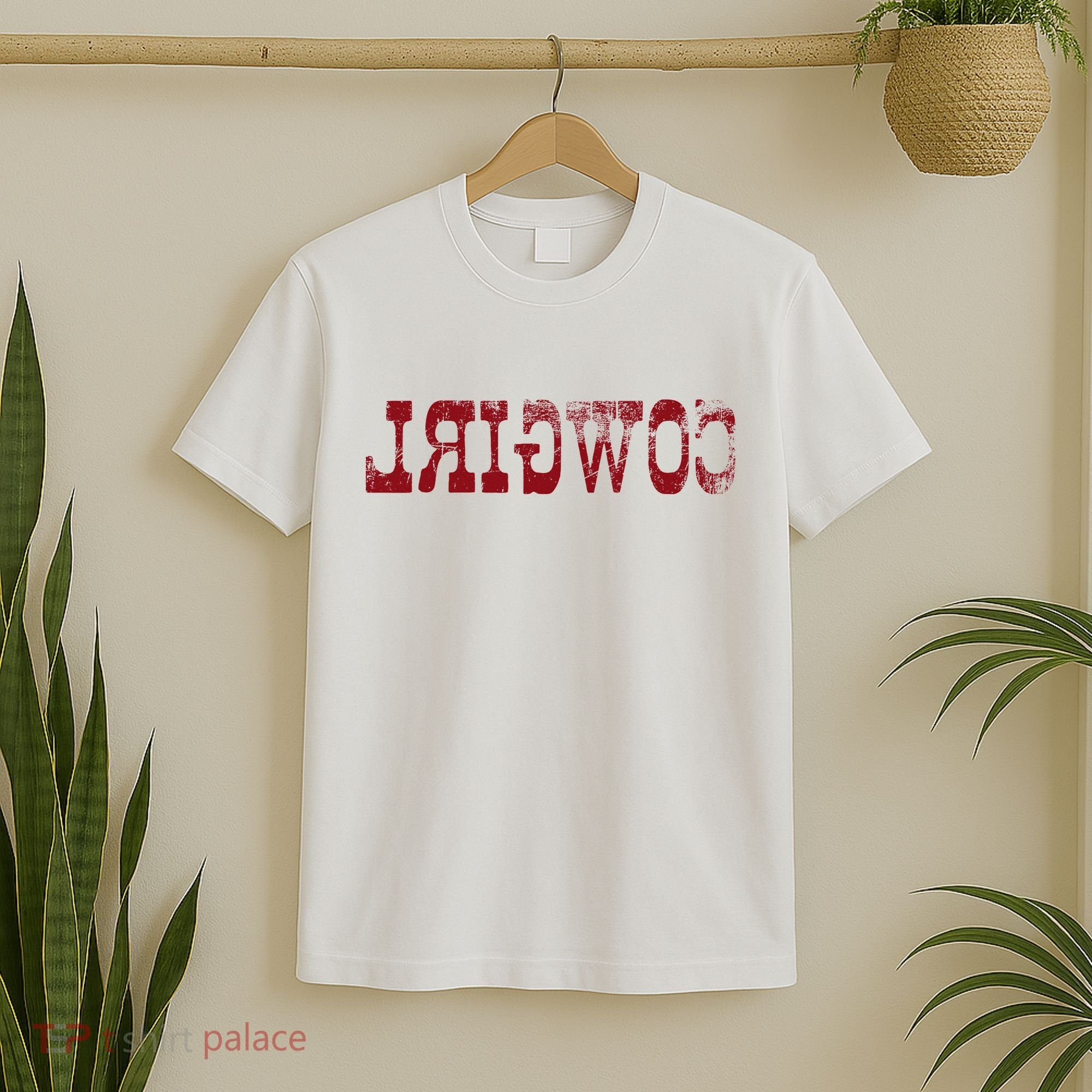 Reverse Cowgirl Rodeo Western Country Southern Gift T-Shirt
