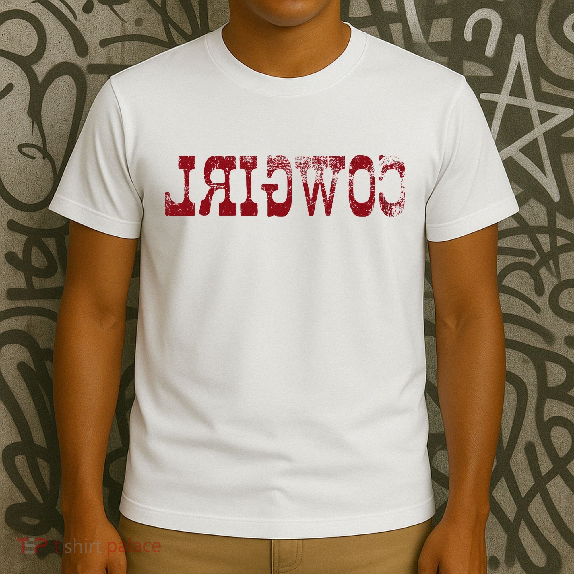 Reverse Cowgirl Rodeo Western Country Southern Gift T-Shirt