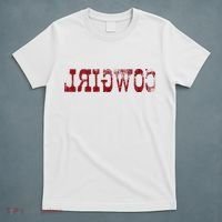 Reverse Cowgirl Rodeo Western Country Southern Gift T-Shirt thumb 5