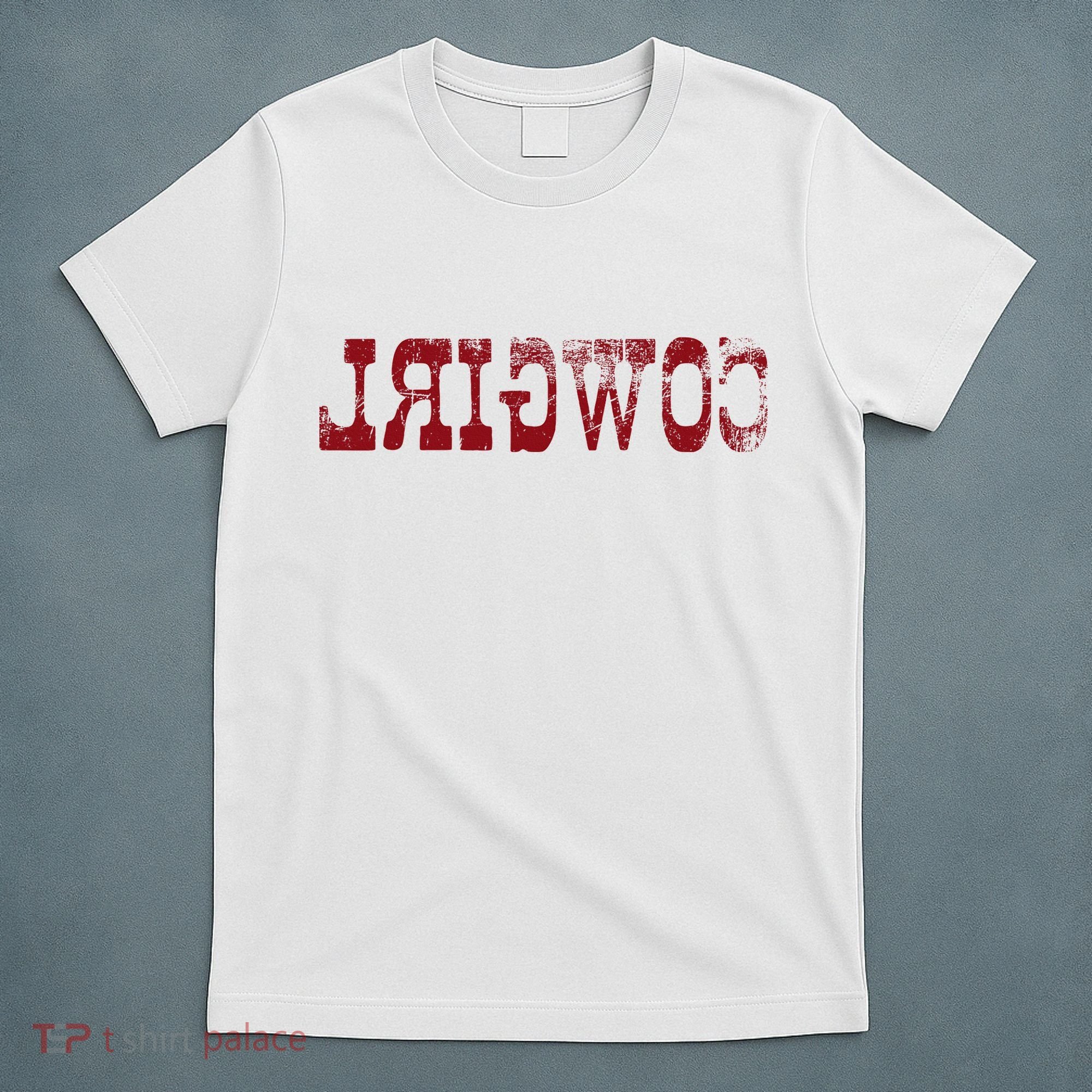 Reverse Cowgirl Rodeo Western Country Southern Gift T-Shirt