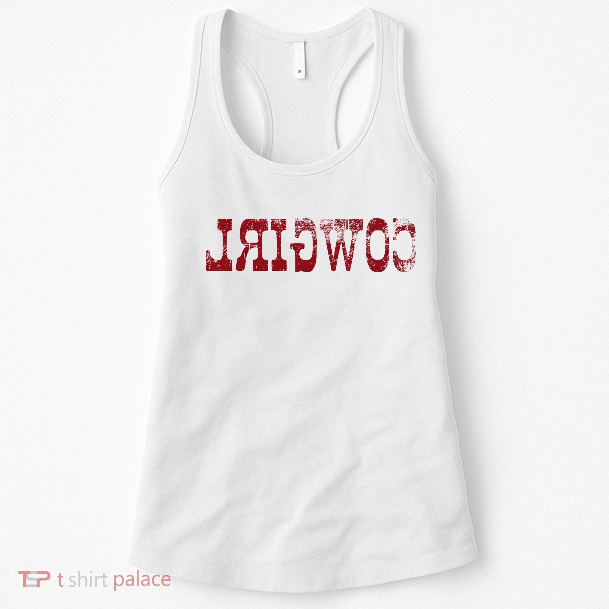 Reverse Cowgirl Rodeo Western Country Southern Gift Women's Tank Top