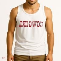 Reverse Cowgirl Rodeo Western Country Southern Gift Tank Top thumb 3