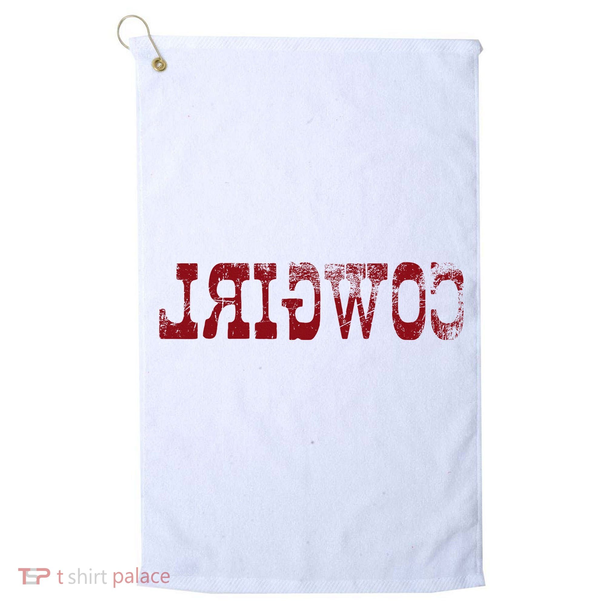 Reverse Cowgirl Rodeo Western Country Southern Gift Golf Towel