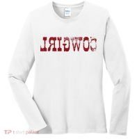Reverse Cowgirl Rodeo Western Country Southern Gift Women's Long Sleeve Shirt thumb 0