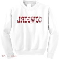 Reverse Cowgirl Rodeo Western Country Southern Gift Kids Sweatshirt thumb 0