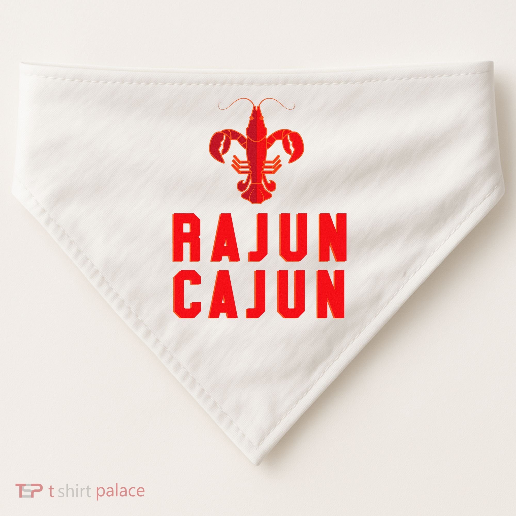 Rajun Cajun Red Hot Crawfish Boil Party Festival USA-Made Doggie Bandana