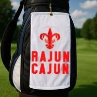 Rajun Cajun Red Hot Crawfish Boil Party Festival Golf Towel thumb 2