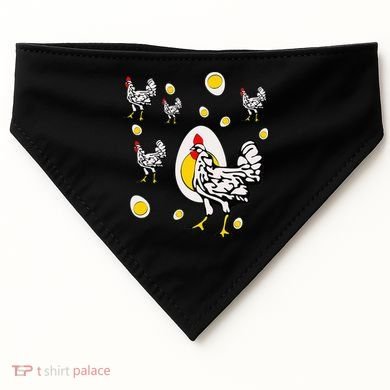 Roseanne Chicken Retro Chickens USA-Made Doggie Bandana