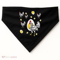 Roseanne Chicken Retro Chickens USA-Made Doggie Bandana thumb 0
