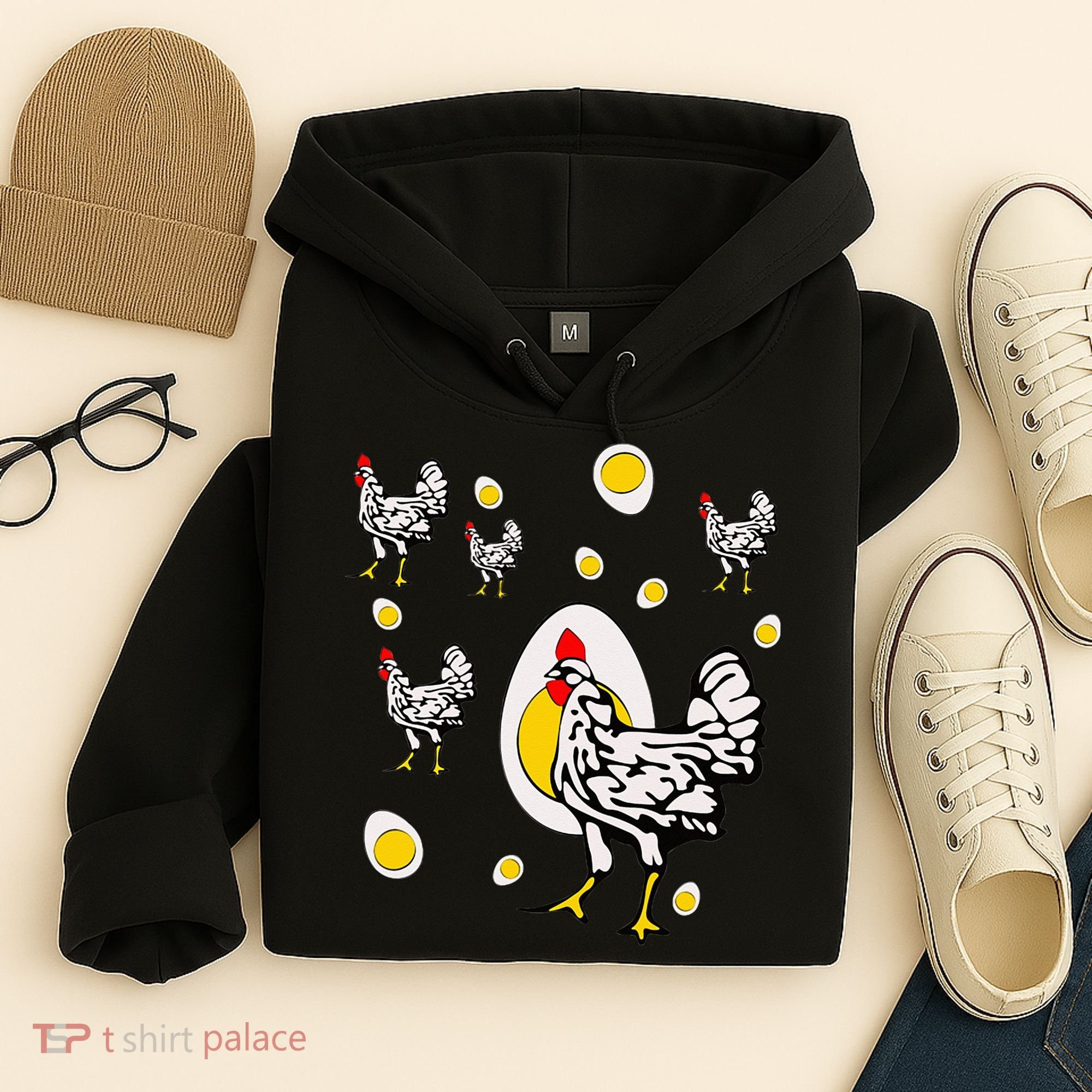 Roseanne Chicken Retro Chickens Hoodie