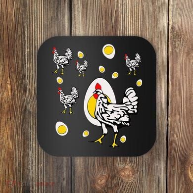 Roseanne Chicken Retro Chickens Coaster