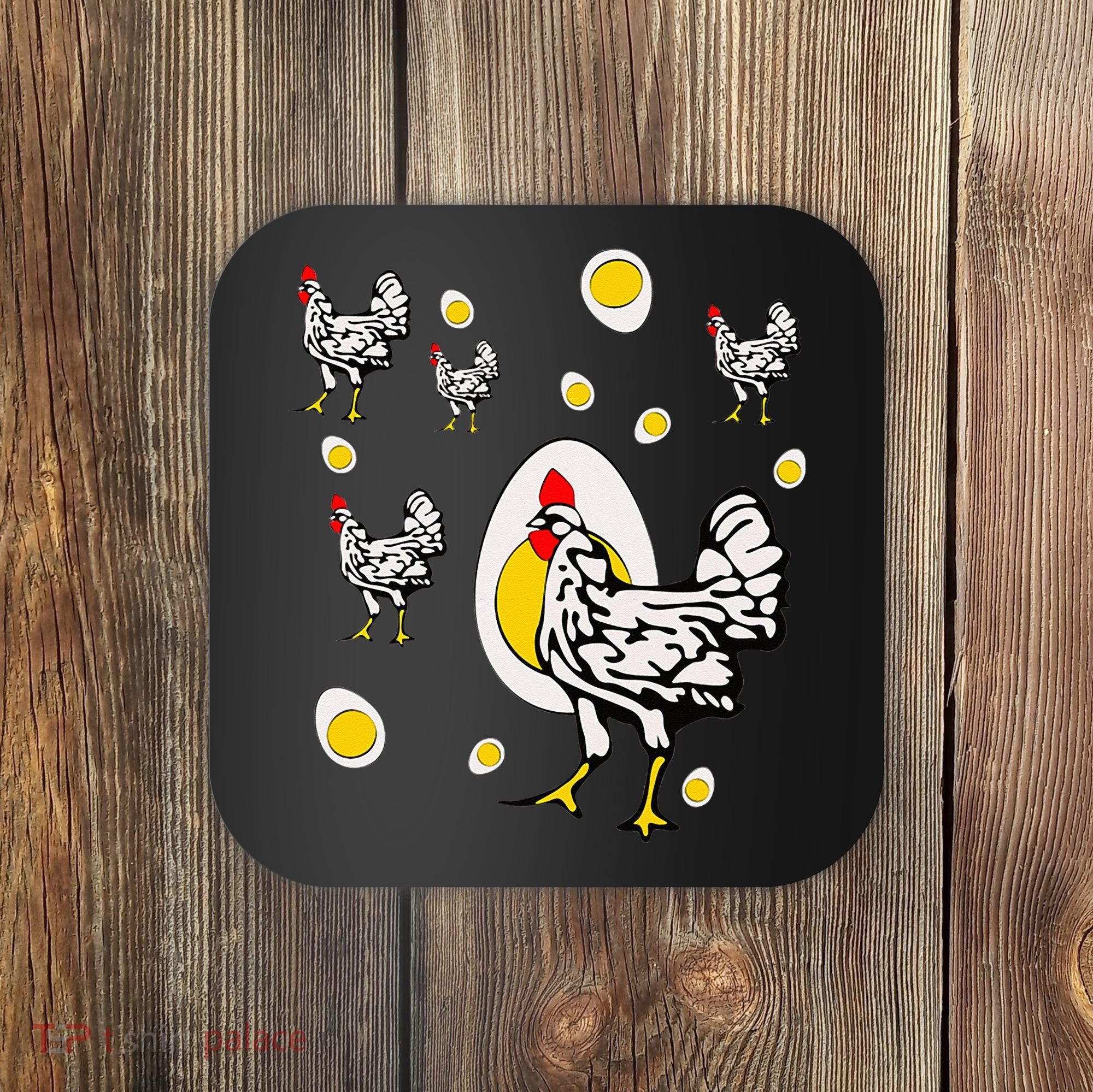 Roseanne Chicken Retro Chickens Coaster