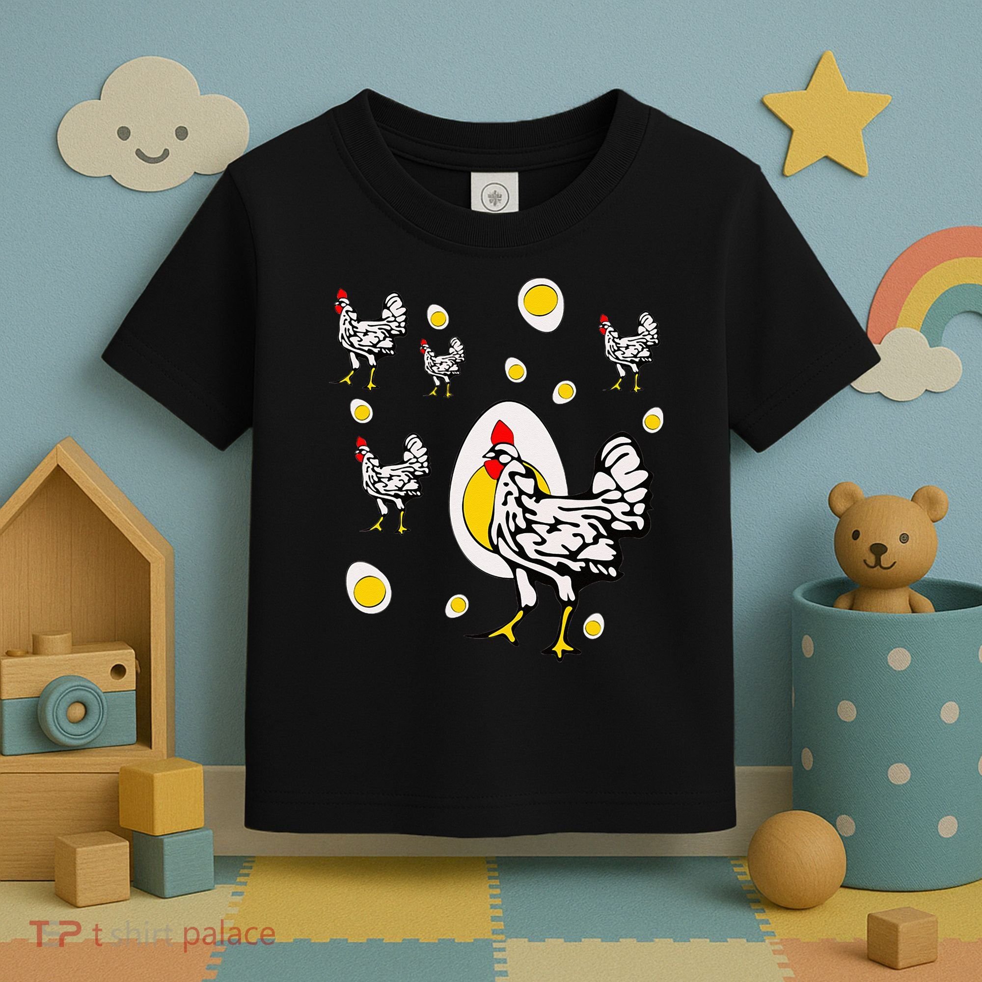 Roseanne Chicken Retro Chickens Toddler T-Shirt
