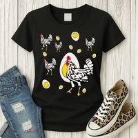 Roseanne Chicken Retro Chickens Women's T-Shirt thumb 3