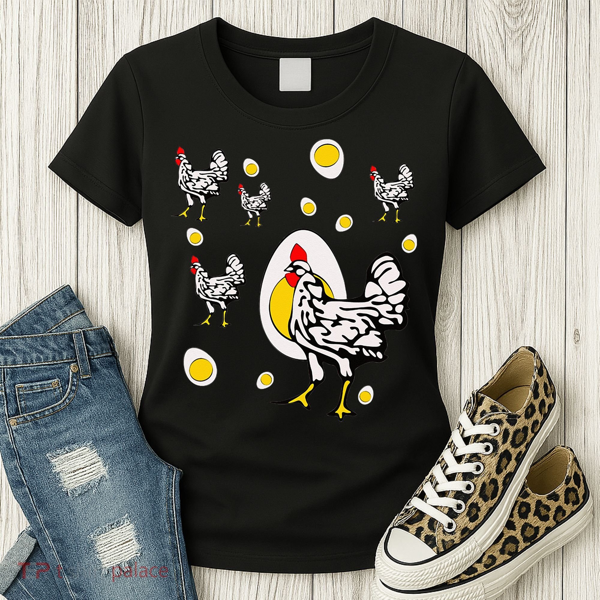 Roseanne Chicken Retro Chickens Women's T-Shirt