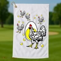 Roseanne Chicken Golf Towel thumb 1