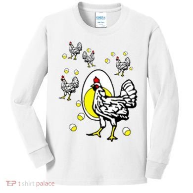 Roseanne Chicken Kids Long Sleeve Shirt