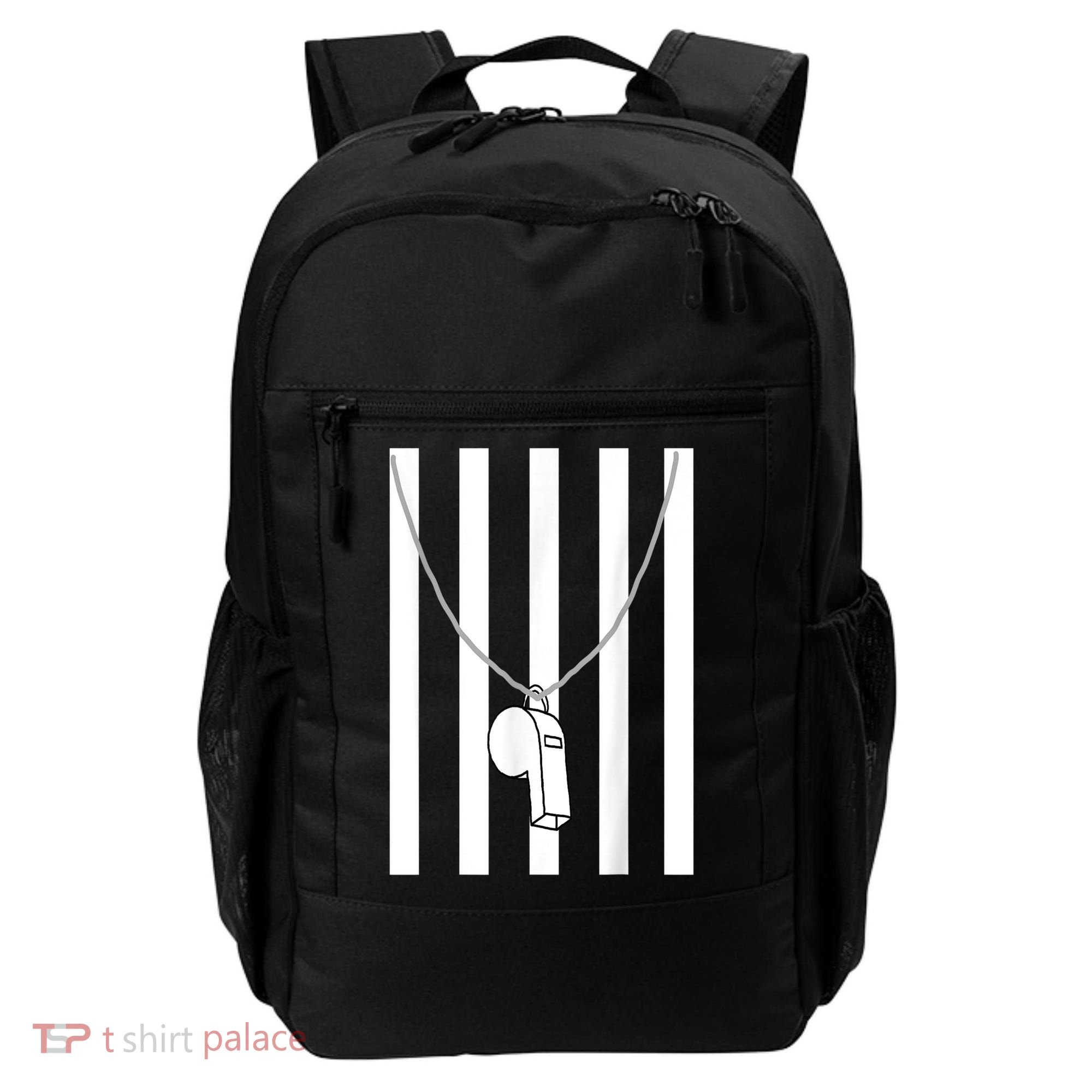 Referee Costume Ref Whistle Refereeing Linesman Umpire Backpack
