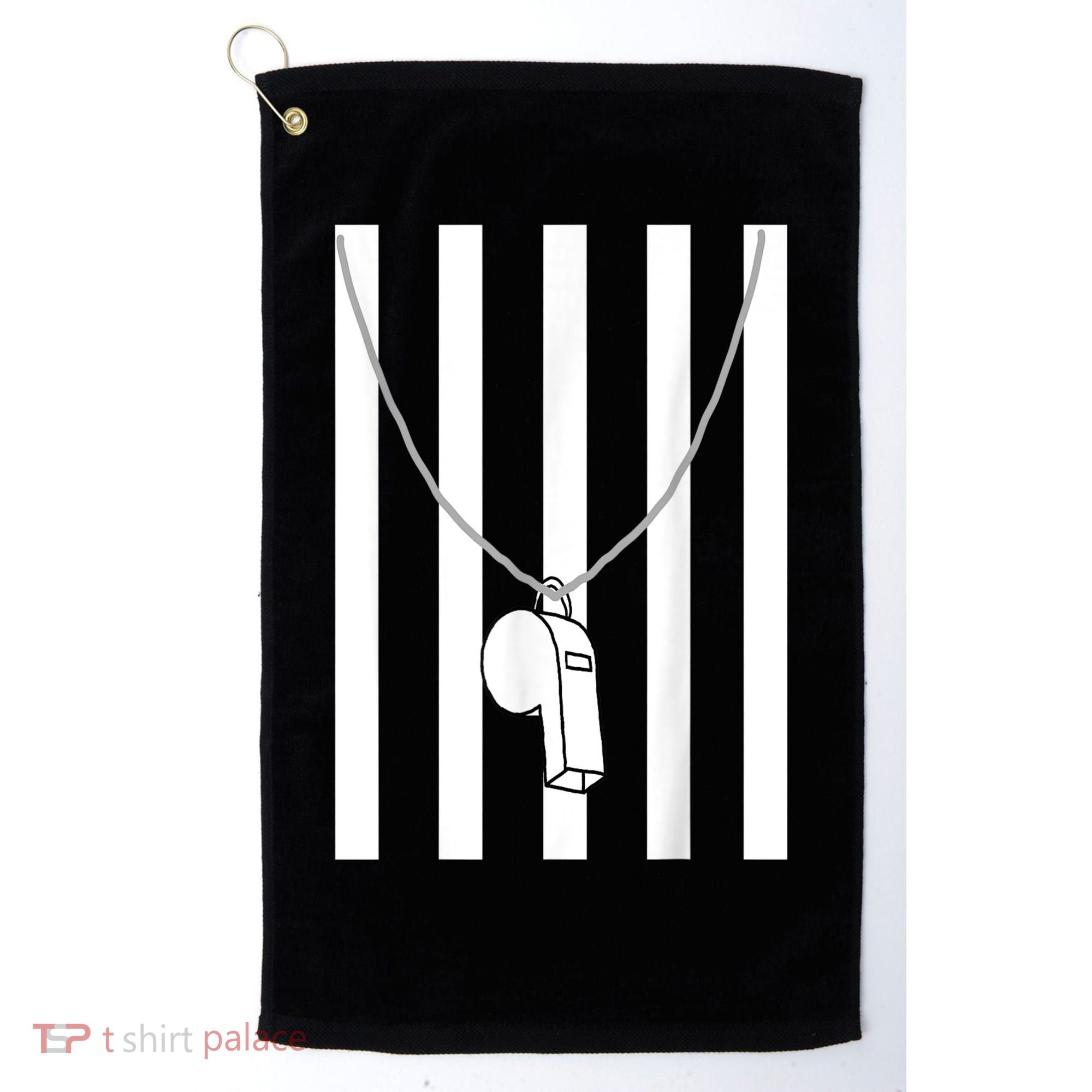 Referee Costume Ref Whistle Refereeing Linesman Umpire Golf Towel
