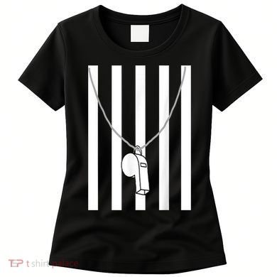 Referee Costume Ref Whistle Refereeing Linesman Umpire Women's T-Shirt