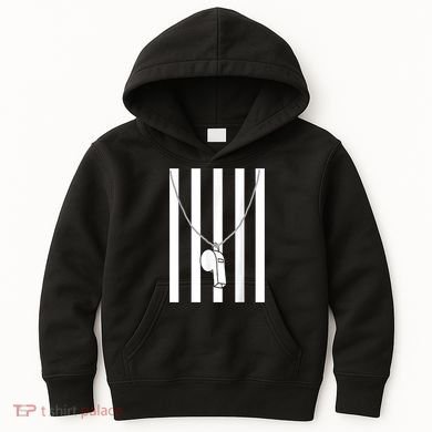 Referee Costume Ref Whistle Refereeing Linesman Umpire Kids Hoodie