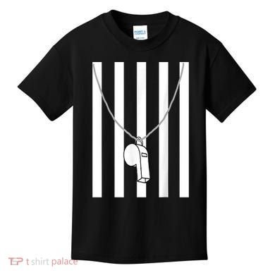Referee Costume Ref Whistle Refereeing Linesman Umpire Kids T-Shirt