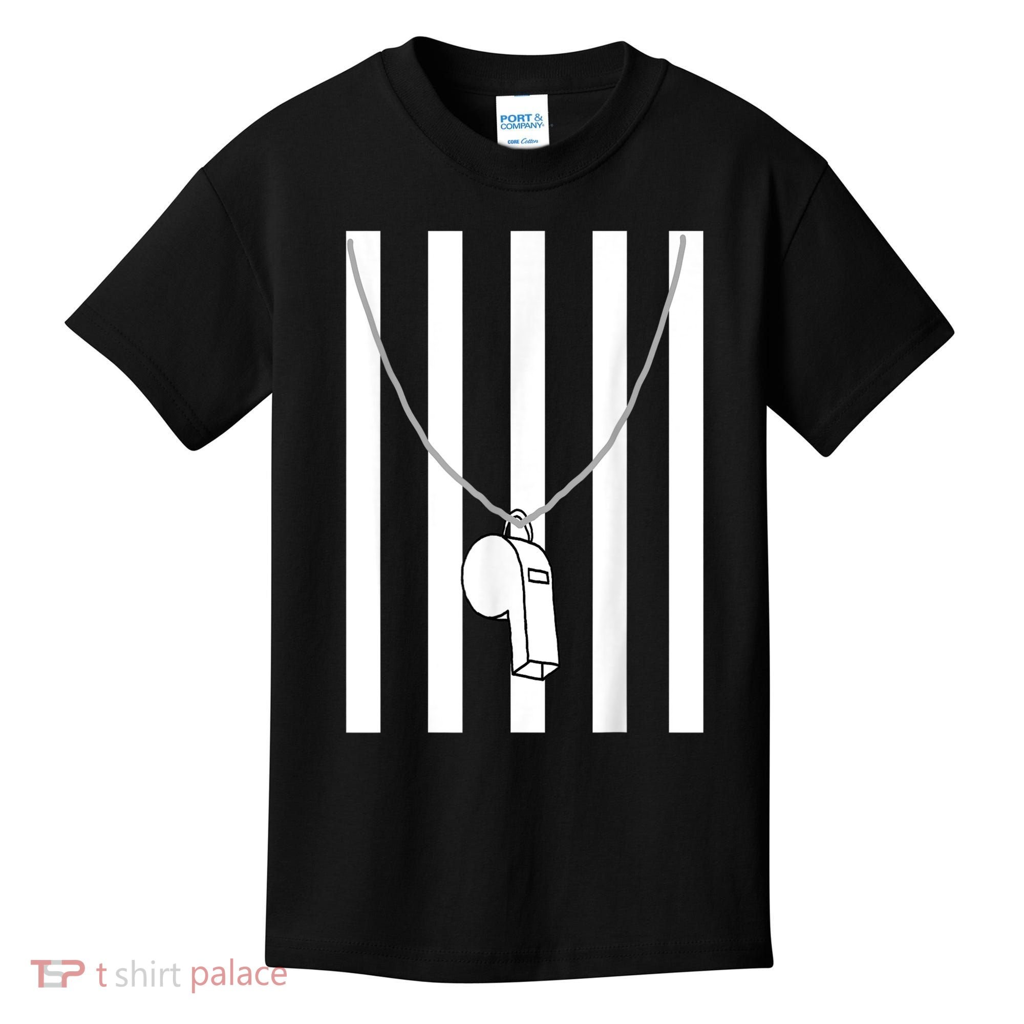 Referee Costume Ref Whistle Refereeing Linesman Umpire Kids T-Shirt