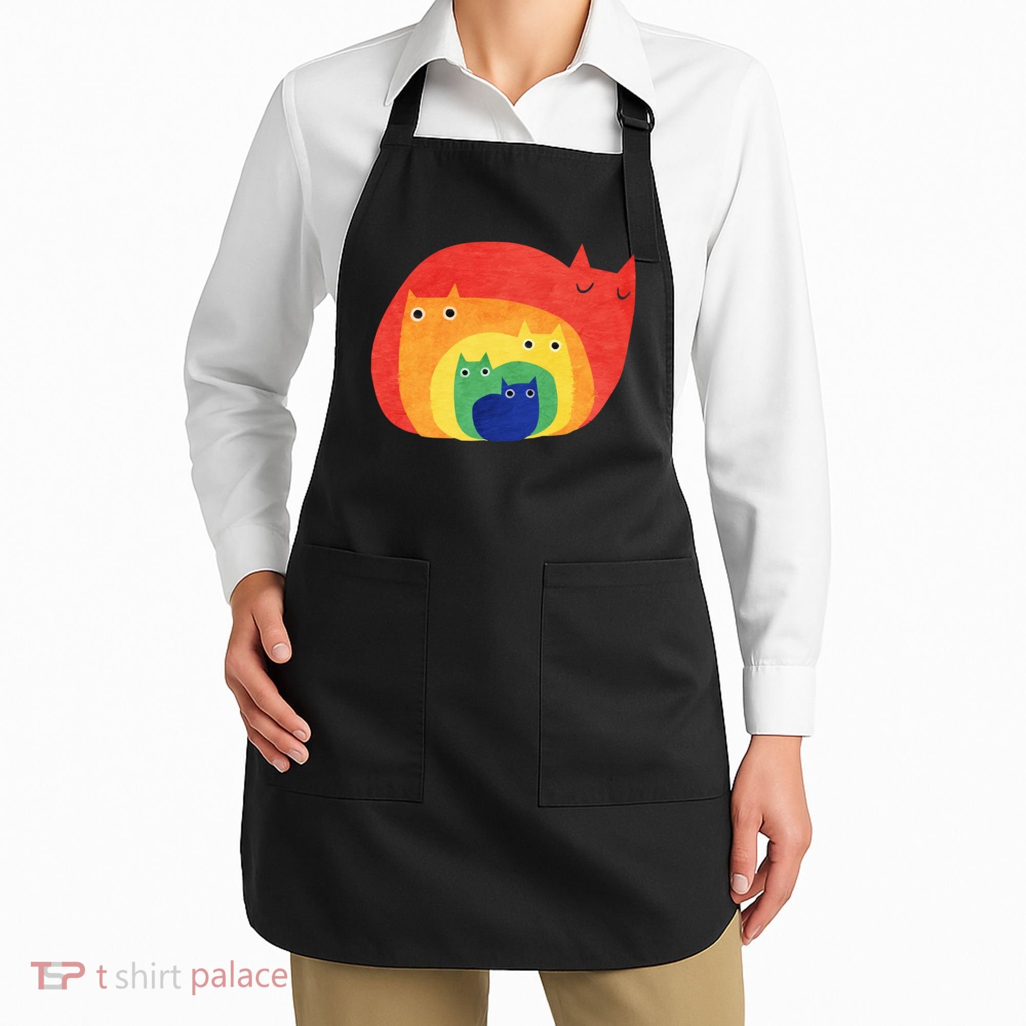 Rainbow Cats Apron