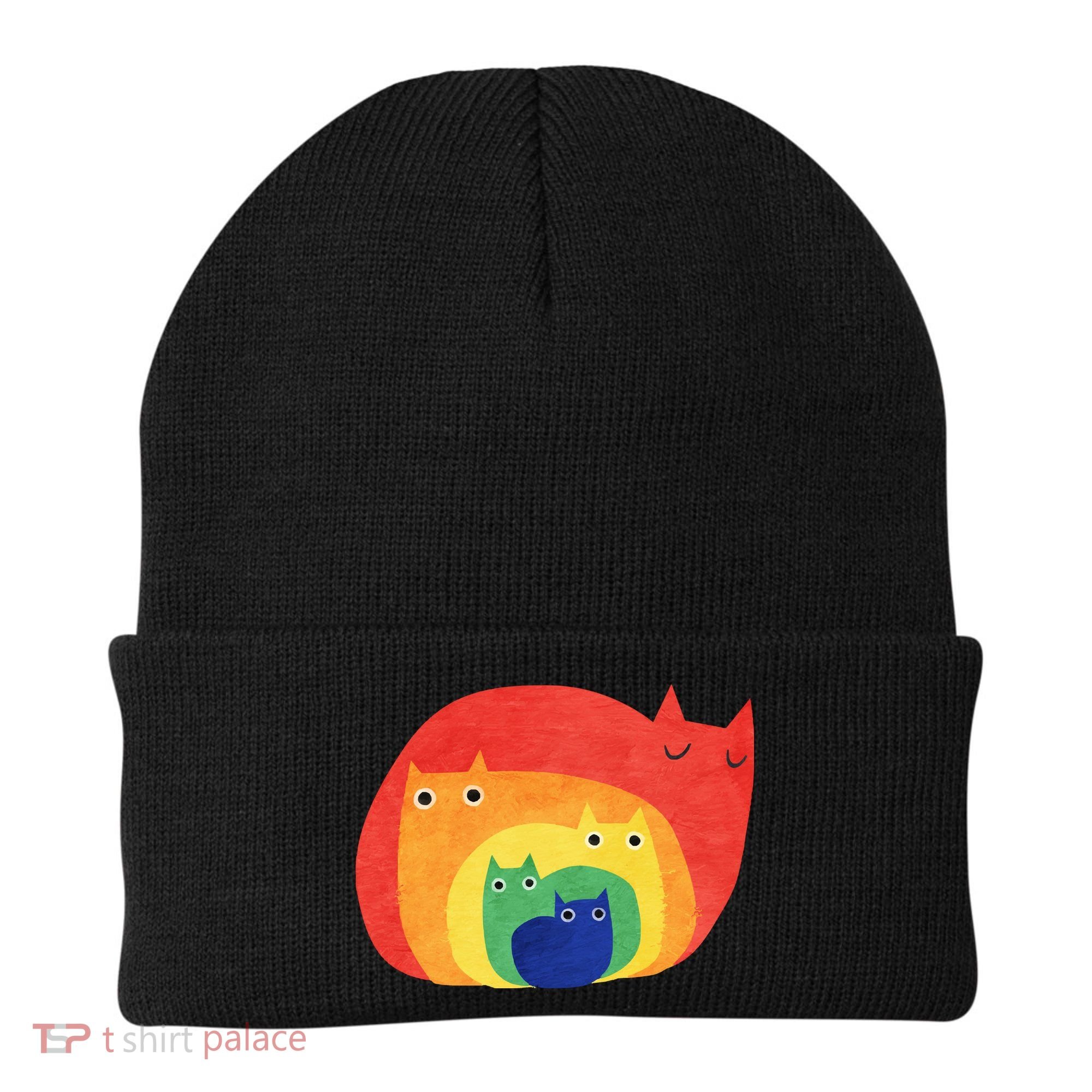 Rainbow Cats Beanie