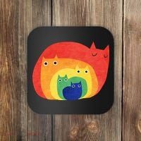 Rainbow Cats Coaster thumb 0