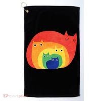Rainbow Cats Golf Towel thumb 0