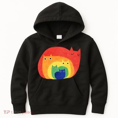 Rainbow Cats Kids Hoodie