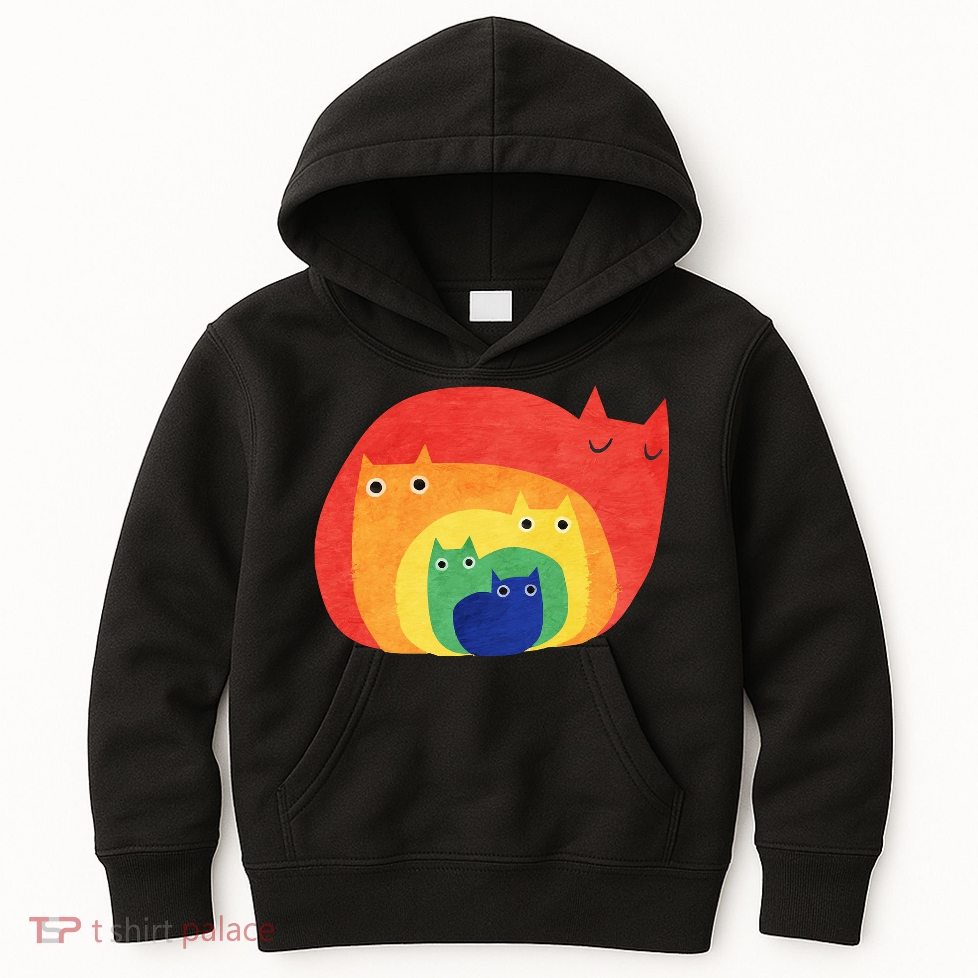 Rainbow Cats Kids Hoodie