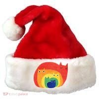 Rainbow Cats Santa Hat thumb 0