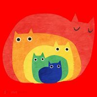 Rainbow Cats Santa Hat thumb 1