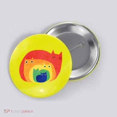 Rainbow Cats Button