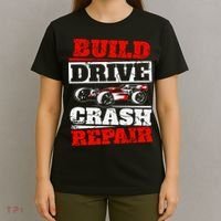 Rc Car Racing Build Drive Crash Repair Remote Control Buggy Gift T-Shirt thumb 4