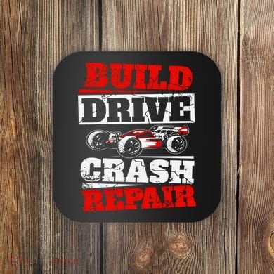 Rc Car Racing Build Drive Crash Repair Remote Control Buggy Gift Coaster