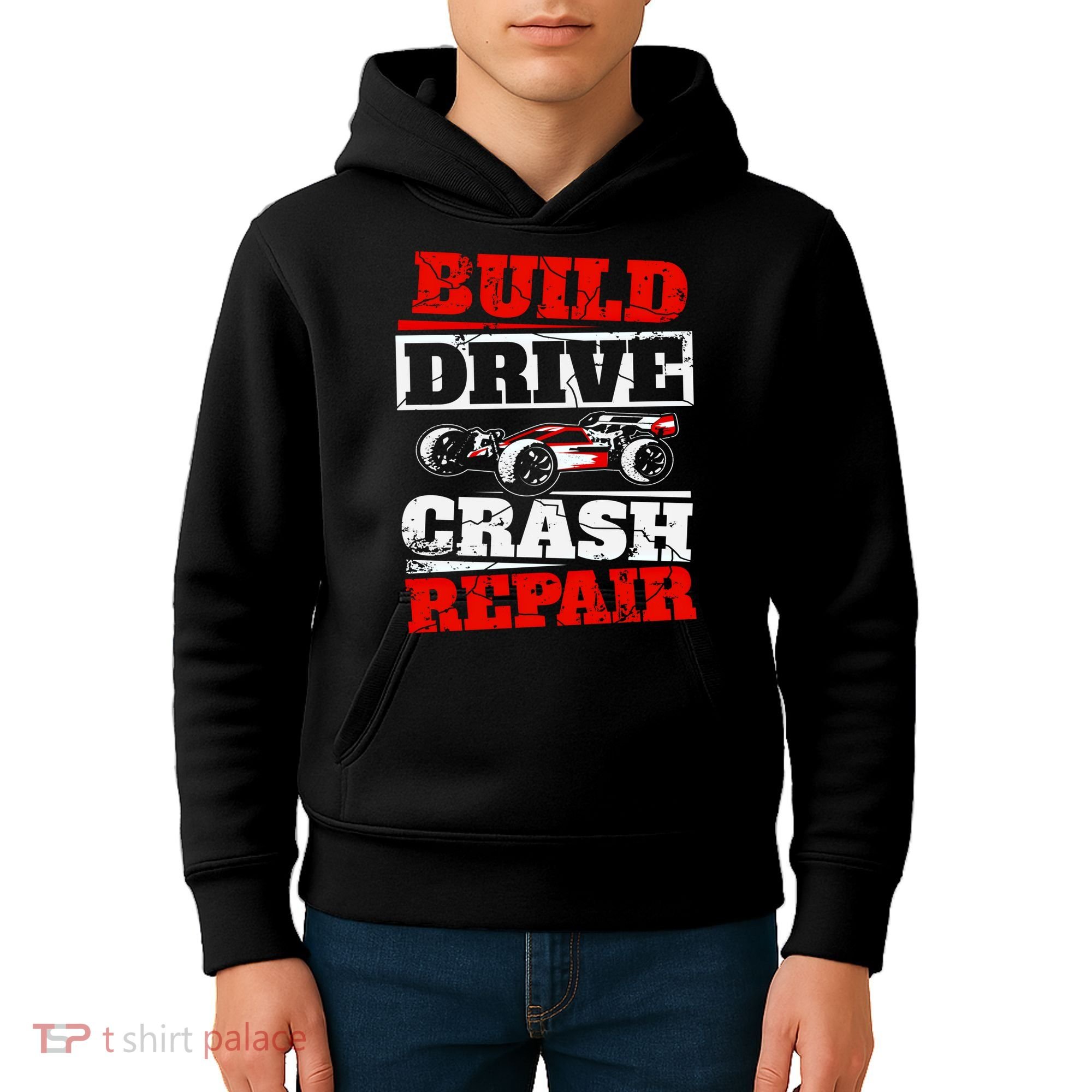 Rc Car Racing Build Drive Crash Repair Remote Control Buggy Gift Kids Hoodie