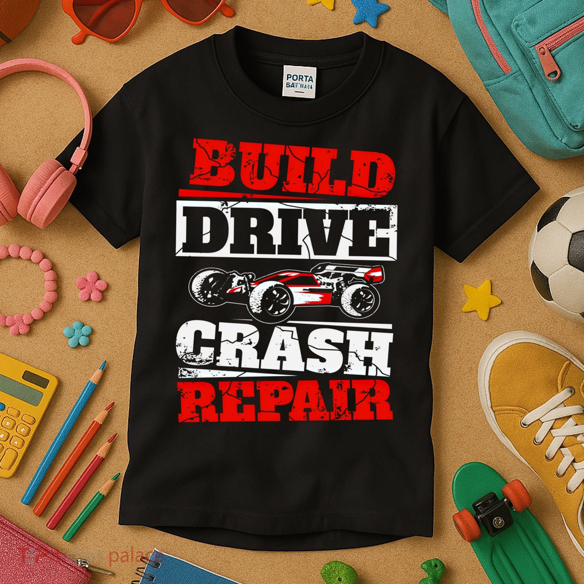 Rc Car Racing Build Drive Crash Repair Remote Control Buggy Gift Kids T-Shirt