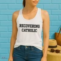 Recovering Catholic Women's Tank Top thumb 2