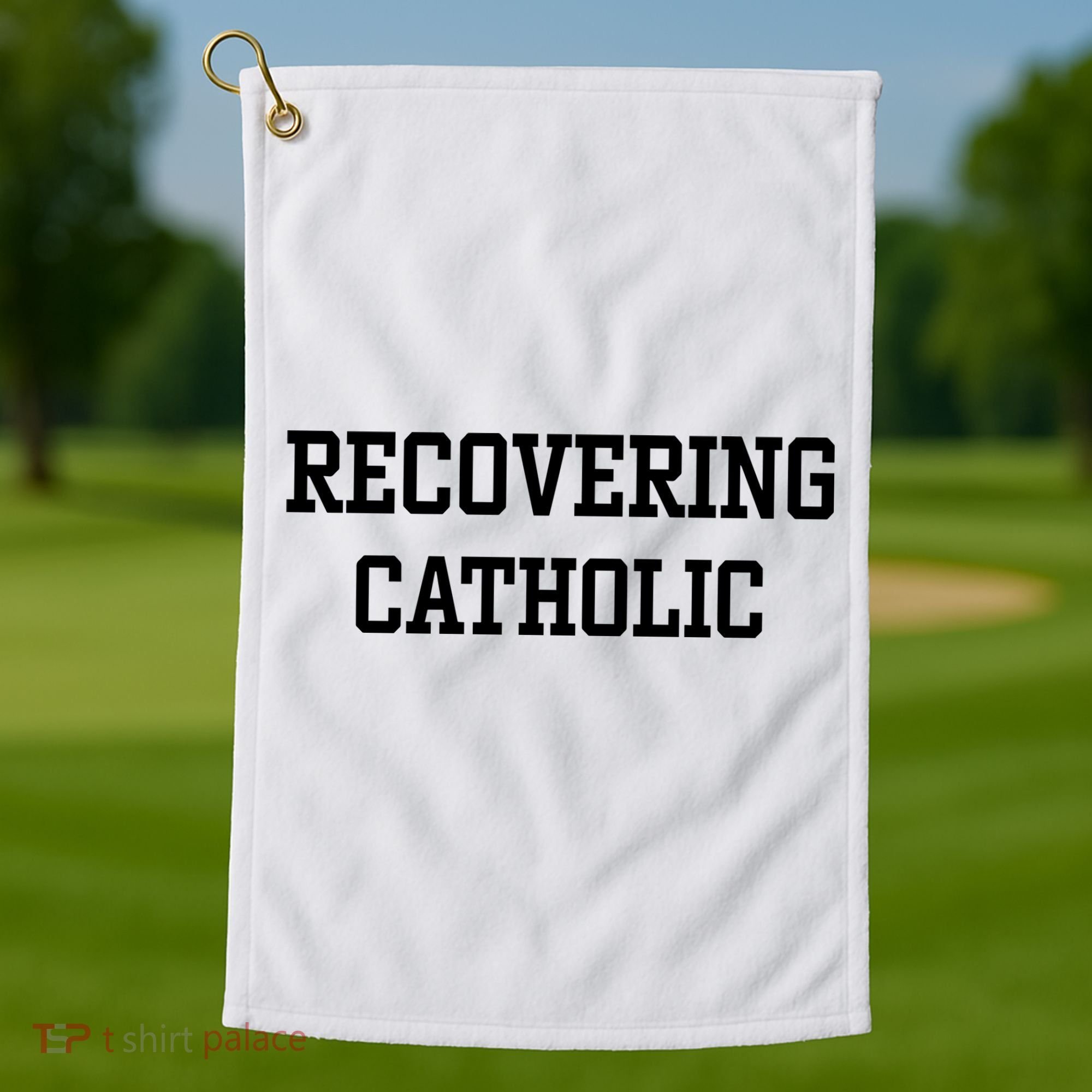 Recovering Catholic Golf Towel