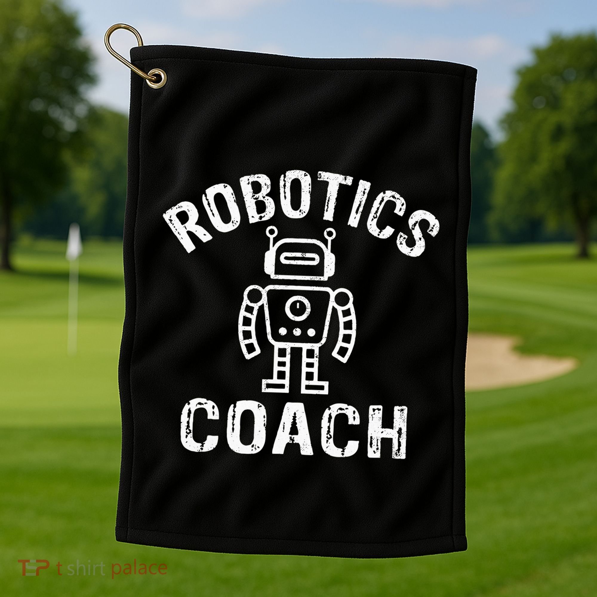 Robotics Coach Golf Towel
