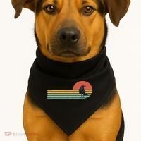 Raven Crow Retro Style Animal Bird Lover Bird Watcher USA-Made Doggie Bandana thumb 1
